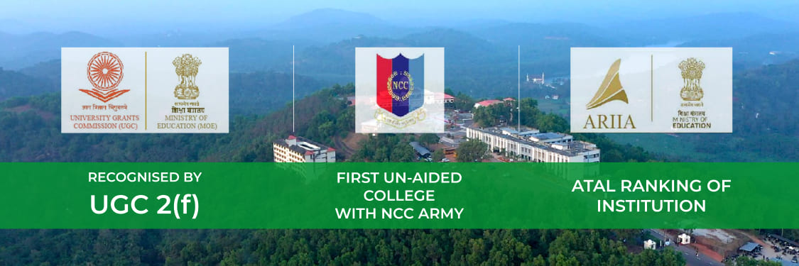 recognised by UGC 2(f), First Unaided college with NCC army